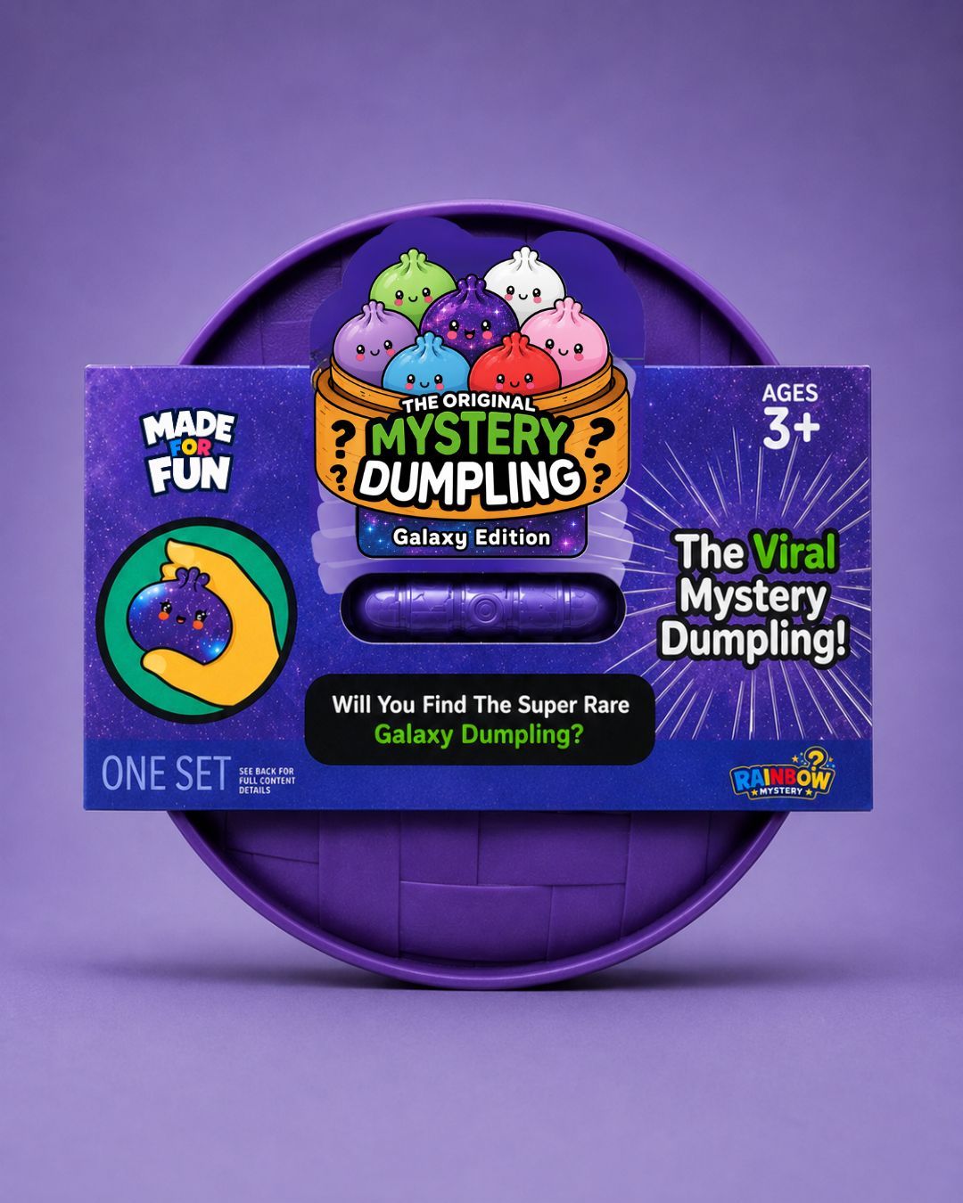 Rainbow Mystery™ Squishy Dumpling Toy – Mystery Blind Box Collectible