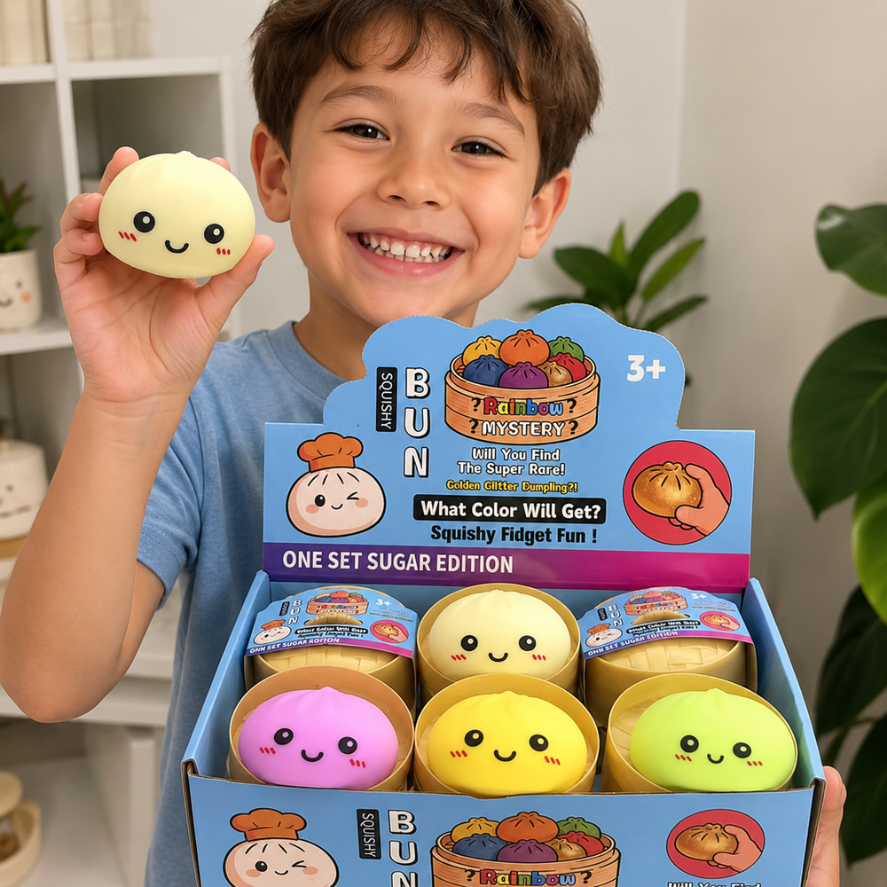 Rainbow Mystery™ Squishy Dumpling Toy – Mystery Blind Box Collectible